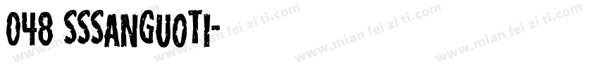 048 SSSanGuoTi字体转换